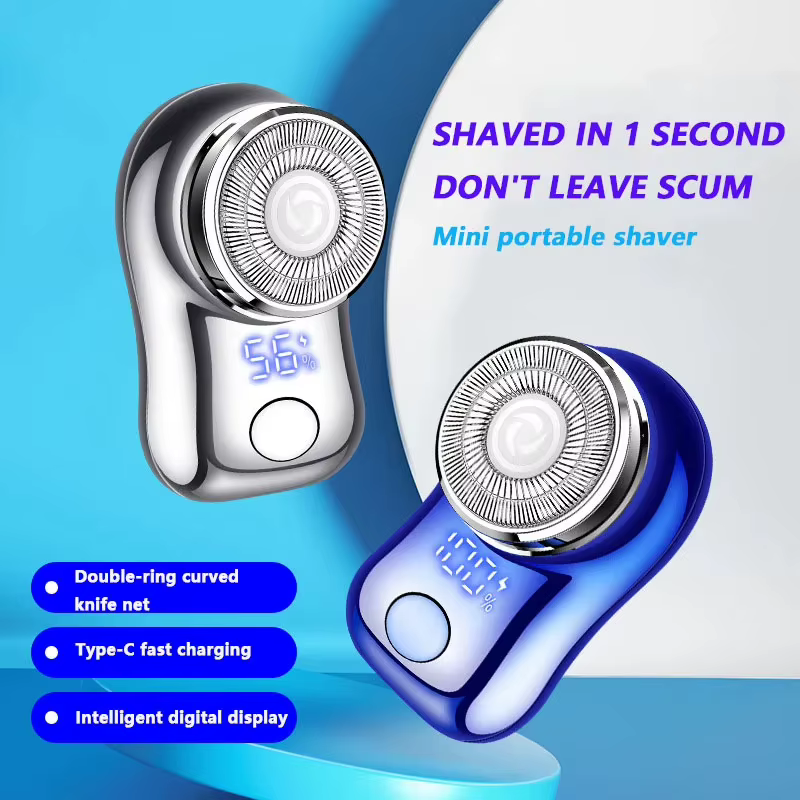 Mini Barbeador Elétrico Portátil para Homens