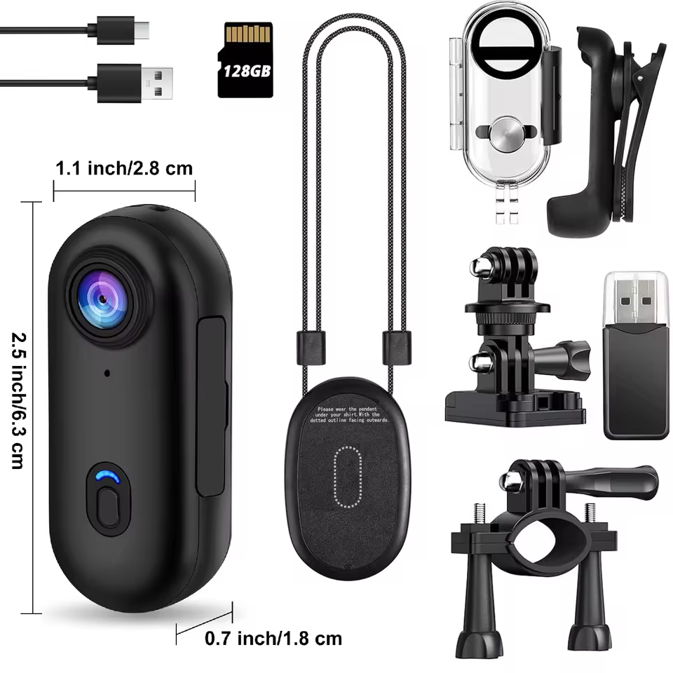 Câmera de Ação 4K Magnética