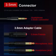 Fone Gamer E-YOOSO H2722D com Microfone e Som Surround Thumbnail 5