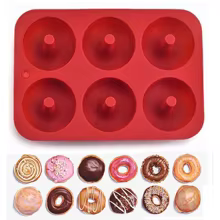 Molde Silicone Rosquinha 6 Buracos Thumbnail 1