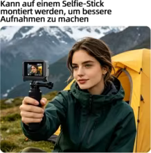 Câmera de Ação 4K Compacta à Prova d'Água Thumbnail 5