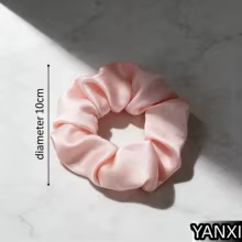 Scrunchies de Cetim Rosa - 1 a 100 Peças Thumbnail 6