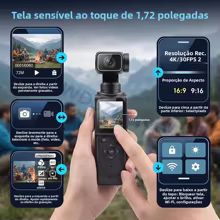 Câmera de Ação 4K WiFi com Tela Rotativa Thumbnail 6