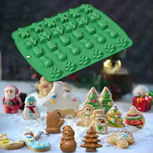 Moldes de Silicone de Natal 30 Cavidades Thumbnail 3