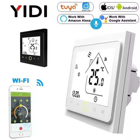 Termostato Inteligente Wi-Fi Zigbee para Aquecimento