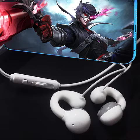 Fones de Ouvido Clip-on com Fio