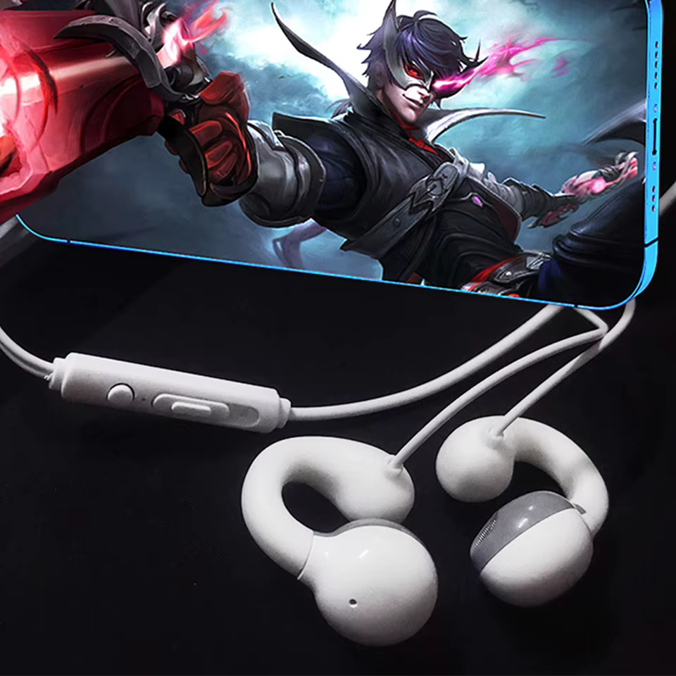Fones de Ouvido Clip-on com Fio