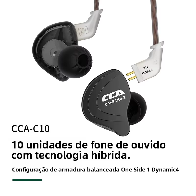 Fones de Ouvido CCA C10 HiFi