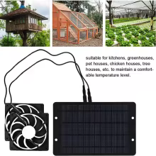 Ventilador Solar Duplo 12V 10W Thumbnail 2