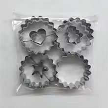 Kit 4 Moldes Aço Inox Confeitaria Thumbnail 2