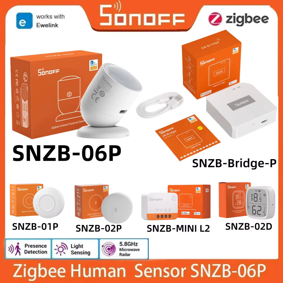 Sensores Zigbee SONOFF SNZB Kit