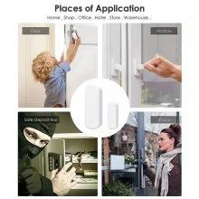 Sensor de Porta Inteligente Wi-Fi Tuya Thumbnail 6
