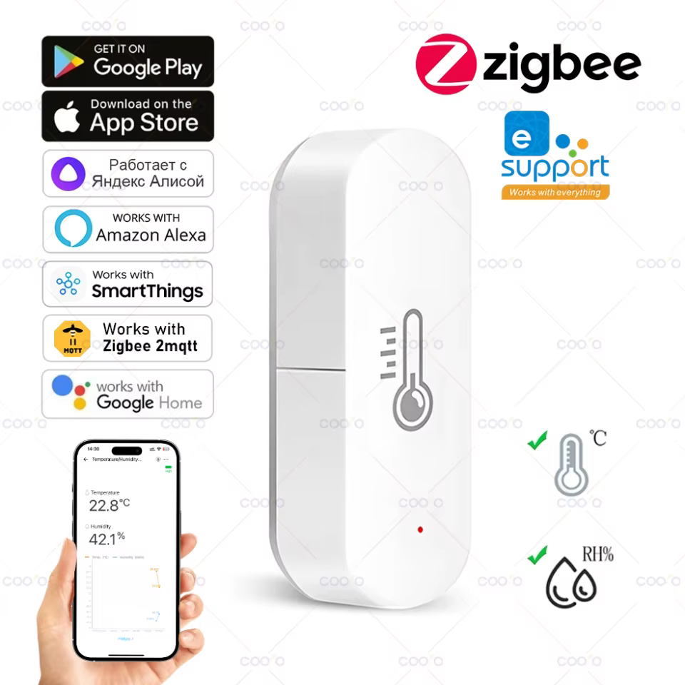 Sensor EWeLink ZigBee Temperatura e Umidade