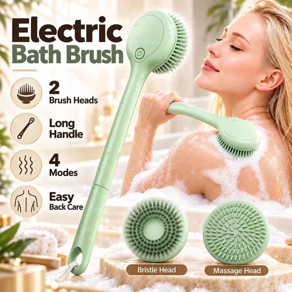 Escova Elétrica Rotativa para Banho
