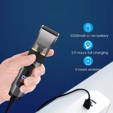 Aparador de Cabelo Profissional LED Recarregável Thumbnail 5
