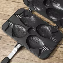 Forma de Waffle Taiyaki 4 Peças Thumbnail 4