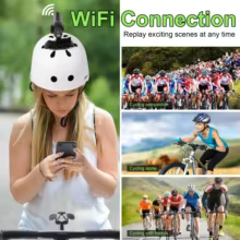 Câmera de Ação WiFi 4K para Capacete Thumbnail 5