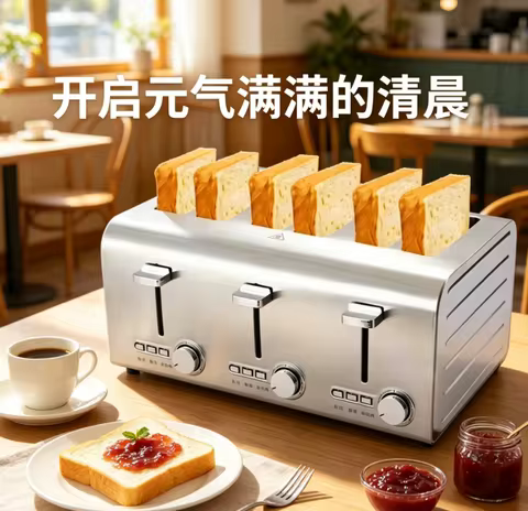 Torradeira Automática 4 Fatias HAOYUNMA