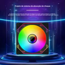 Ventilador PC RGB 120mm Silencioso PWM Thumbnail 4