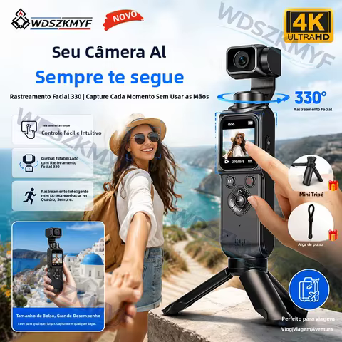 Câmera de Ação 4K Rotativa