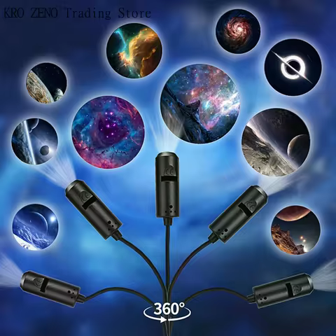 Projetor LED Galáxia com Imagens