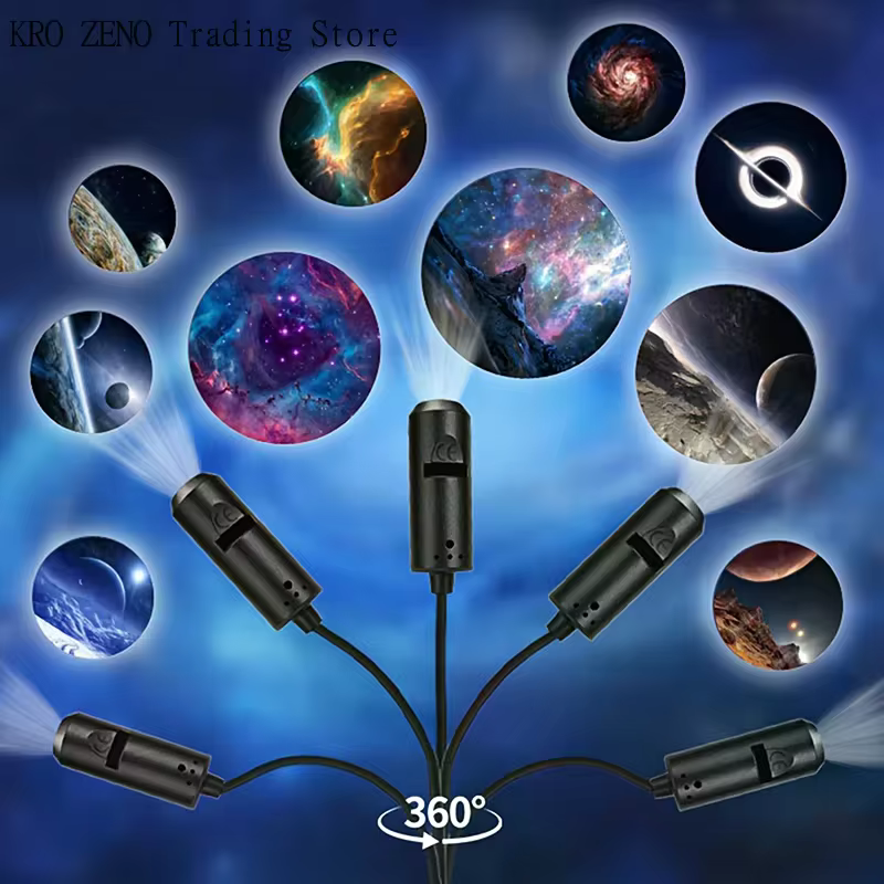Projetor LED Galáxia com Imagens