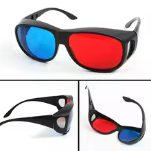Óculos 3D Vermelho e Azul Thumbnail 3