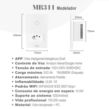 Interruptor WiFi Inteligente Tuya Thumbnail 4