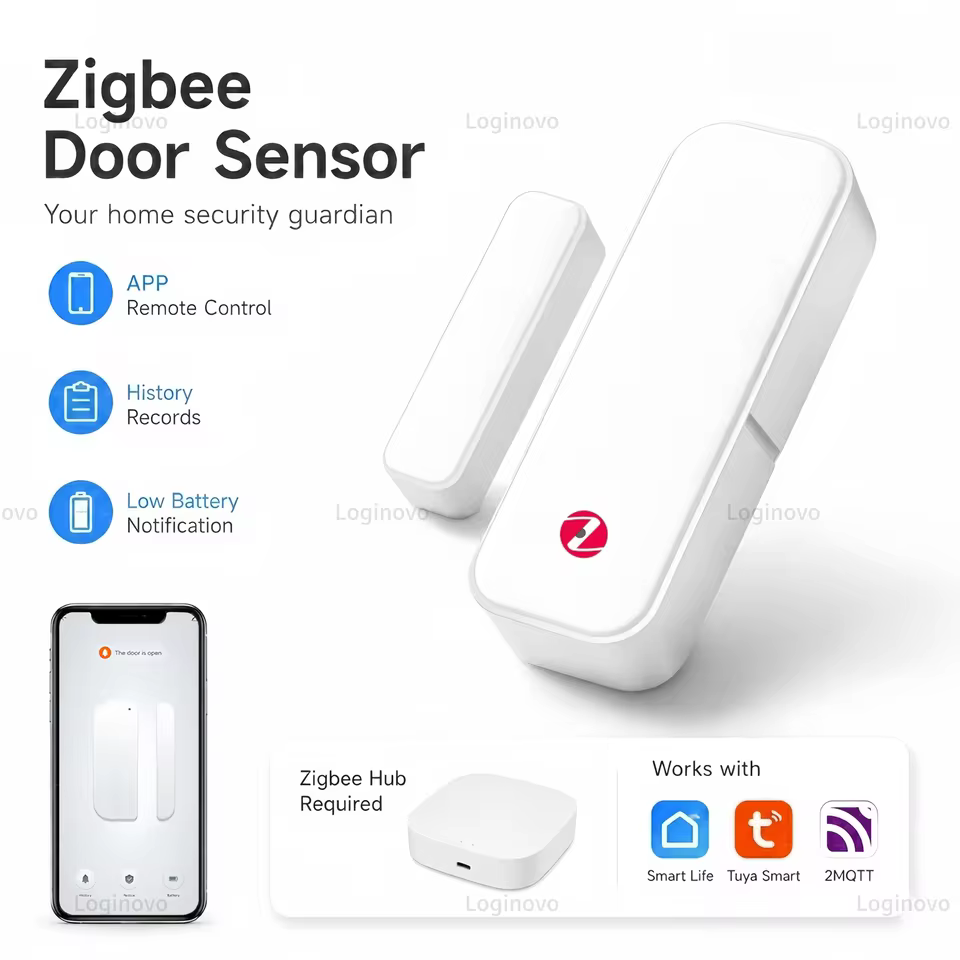 Sensor de Porta/Janela Zigbee Tuya