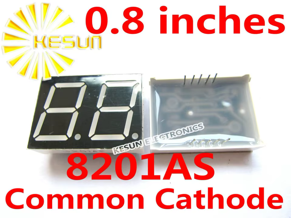 Display LED 0.8 Polegadas 10 Peças