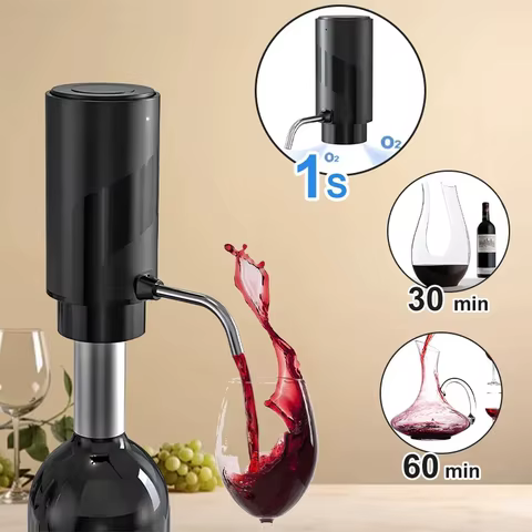 Aerador de Vinho Elétrico Recarregável