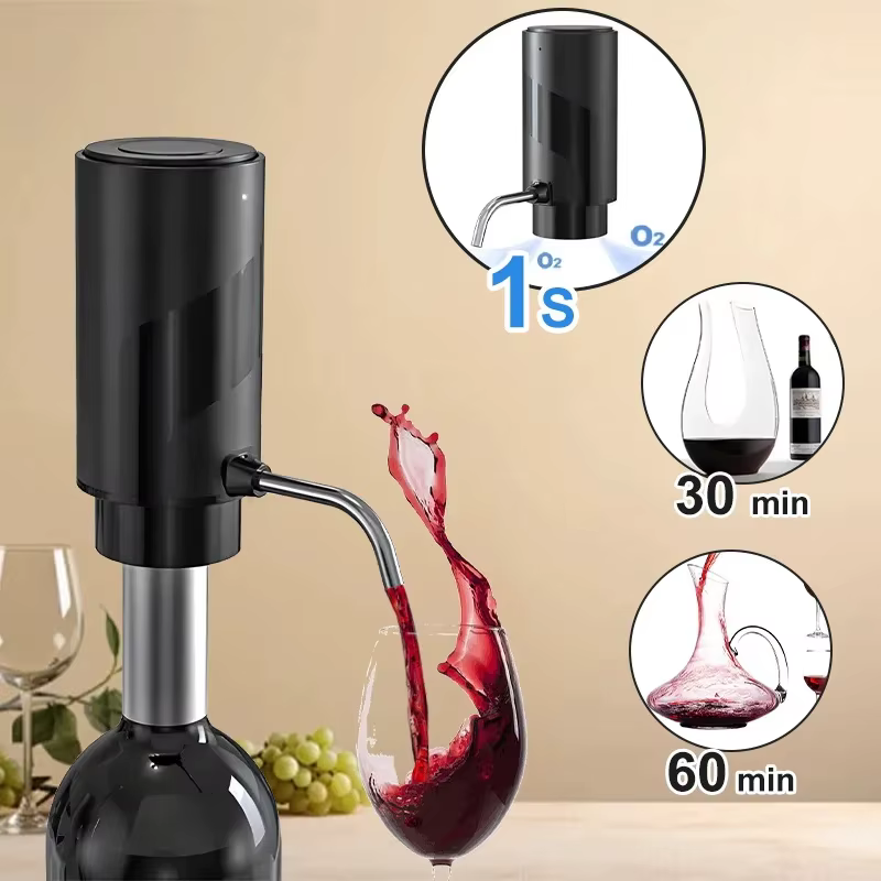 Aerador de Vinho Elétrico Recarregável