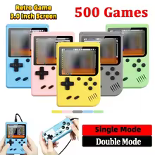 Console Retro Portátil 3.0" com 500 Jogos Thumbnail 1