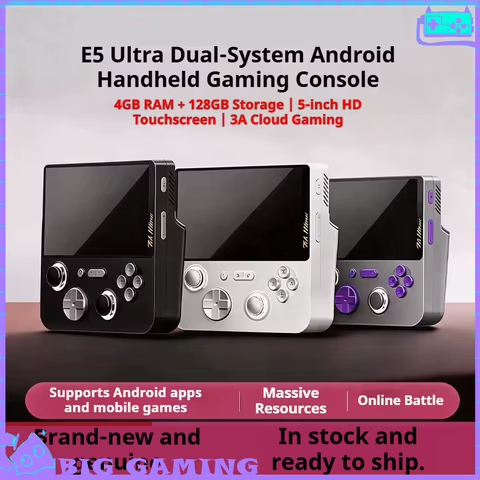 Console Portátil E5 Ultra 5" 4G+128G