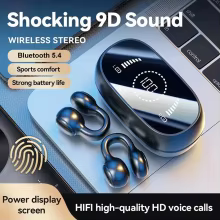 Fones Bluetooth 5.4 KEBIDUMEI com Clip e Display Thumbnail 3