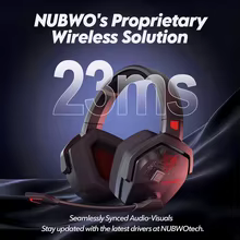 NUBWO G06 Headset Gamer Sem Fio Thumbnail 2
