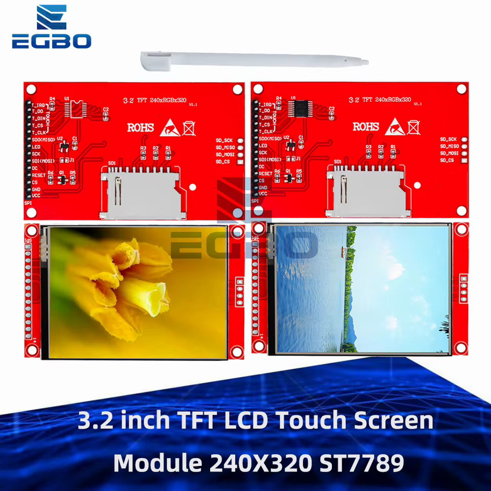 Tela TFT LCD 3.2" 240x320 para Arduino