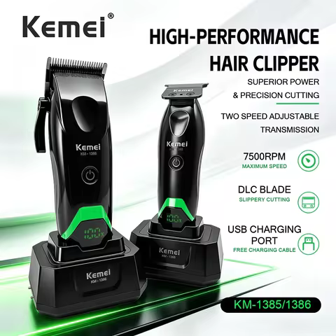 Máquina de Cortar Cabelo Kemei Profissional