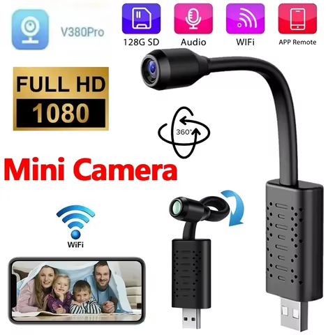 Câmera WiFi Mini V380 PRO 1080P