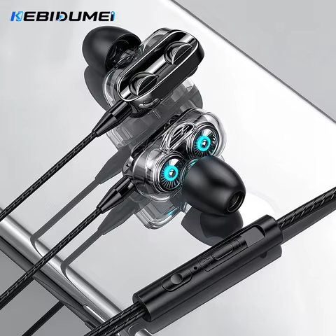 KEBIDUMEI Fones de Ouvido Esportivos com Fio