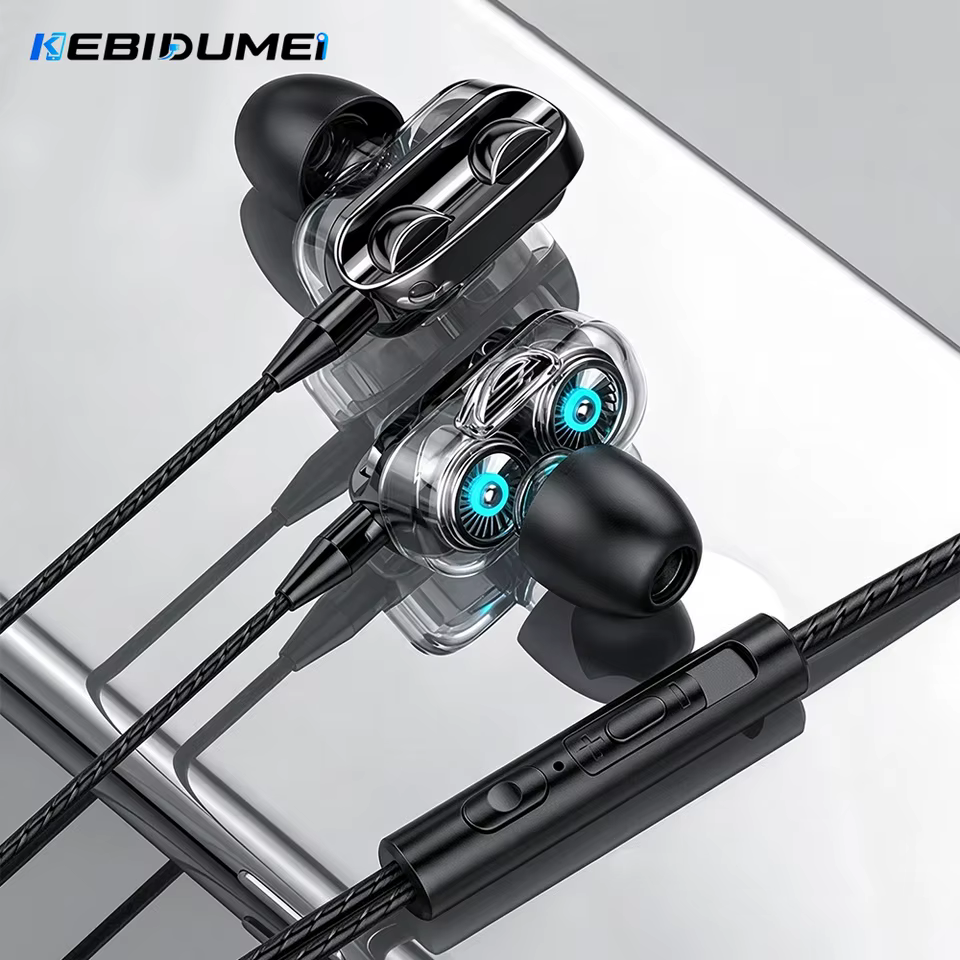 KEBIDUMEI Fones de Ouvido Esportivos com Fio
