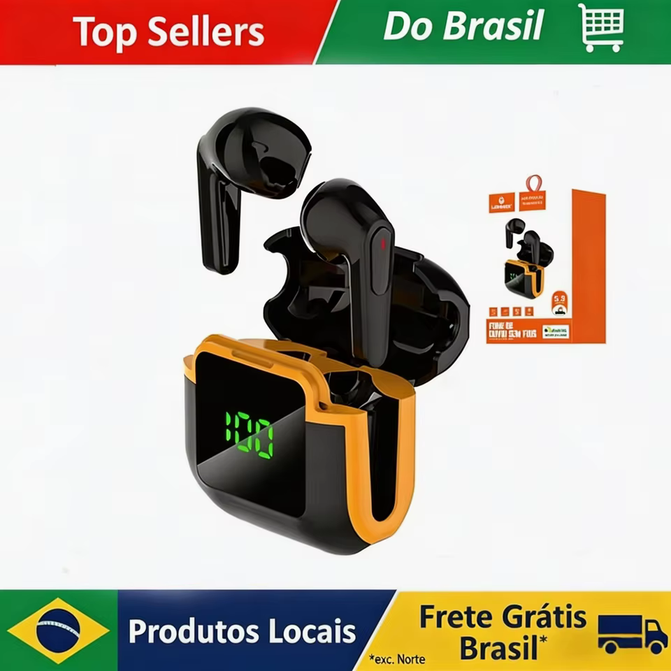 Fone Bluetooth TWS com Tela LED