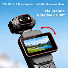Câmera de Ação 1080P com Tela Rotativa Thumbnail 5