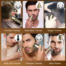 Hatteker Máquina de Cabelo Profissional 6 em 1 Thumbnail 6