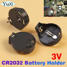 Suporte Bateria CR2032/CR2025 - 10 Peças Thumbnail 1