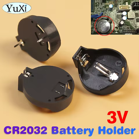 Suporte Bateria CR2032/CR2025 - 10 Peças