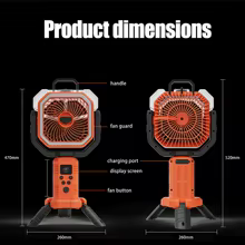 Ventilador Portátil 30000mAh com Névoa Thumbnail 3