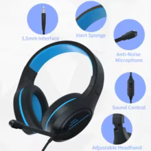 Headset Gamer Profissional com Microfone e Controle de Volume Thumbnail 5