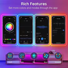 Luzes de Corda LED RGB Neon 24V Thumbnail 5