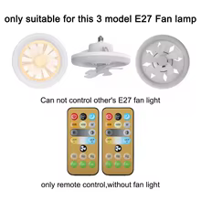 Controle Remoto Ventilador E27 2 Peças Thumbnail 5